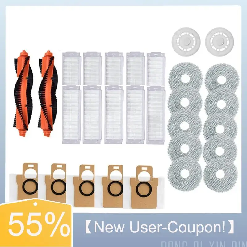 

A60T Новый для Xiaomi Mijia M30 Pro C107 Роликовая основная боковая щетка Hepa-фильтр Швабра Тканевый мешок для пыли Запасные части Аксессуары