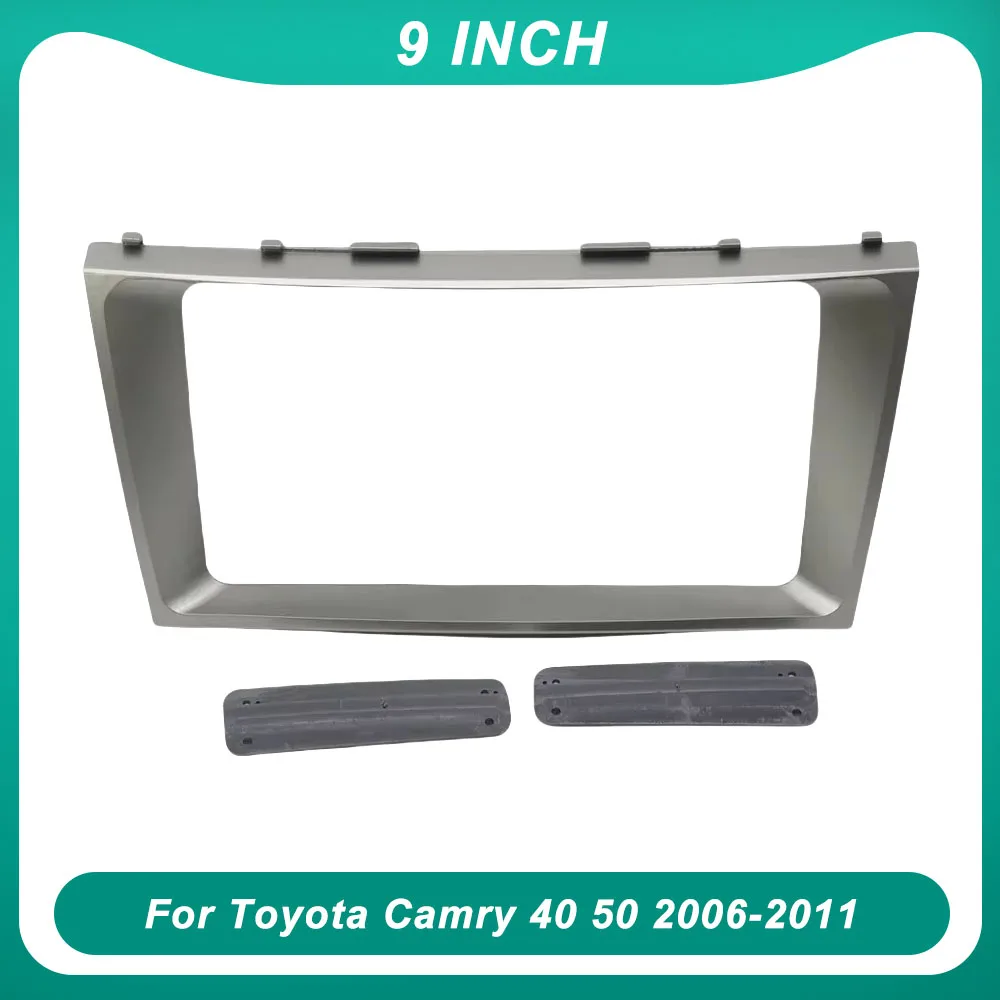 9 inch Car Radio Fascia Panel for Toyota Camry 40 50 2006-2011 stereo dash Frame