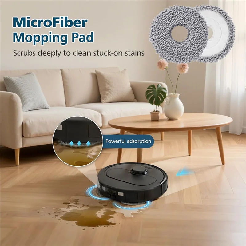 A74G-26 Piece Replacement Kit Accessory For Roborock QV 35A/QV 35S Robot Vacuum,Main Brush, Side Brush, Mop Pad, Dust Bag