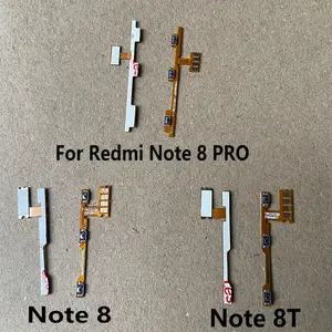 Bilashmart On Off Power Volume Buttons Flex Cable Xiaomi Redmi Note 8 8T 8 PRO Volume Button Key Flex Cable Replacement