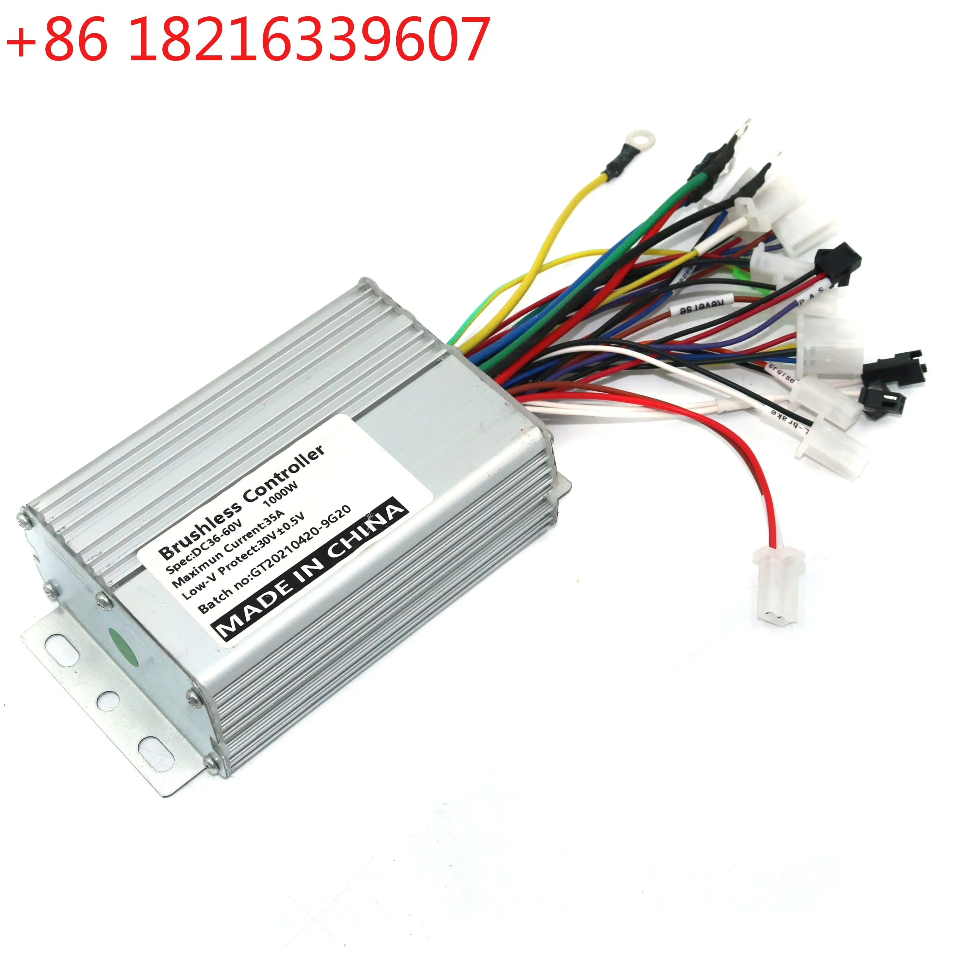 TAO  9 Mosfet 36V/48V/60V 1000W 35Amax BLDC Motor Controller Electric Bike Tricycle Dual Mode Sensor/Sensorless Control