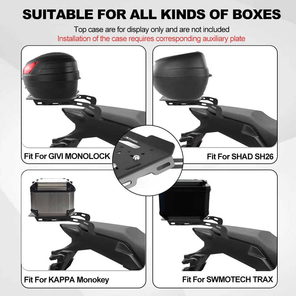 For Honda CB500X 2012-2024 NX500 CB400X CB500F CB500R Motorcycle Rear Luggage Rack Carrier Shelf Cargo Holder Support Bracket