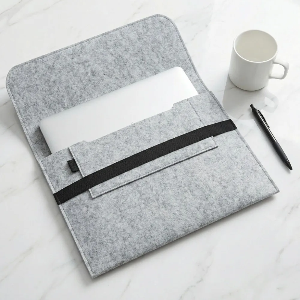 Handcarry Chemical Fiber Felt Bag Felt Fashion Handbag Portable Laptop Bag School