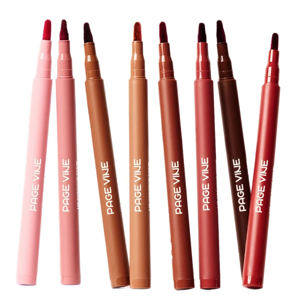 Maquillaje antiadherente impermeable del delineador de labios de la taza de la venta caliente del delineador de labios del terciopelo TK
