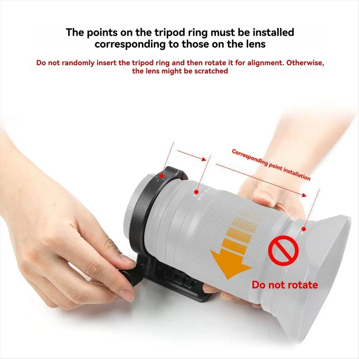 

N05R JLwin Tripod Collar Mount Ring 84mm for Samyang AF135 F1.8 Lens with Quick-Release Plate for Acra-Swiss Tripod