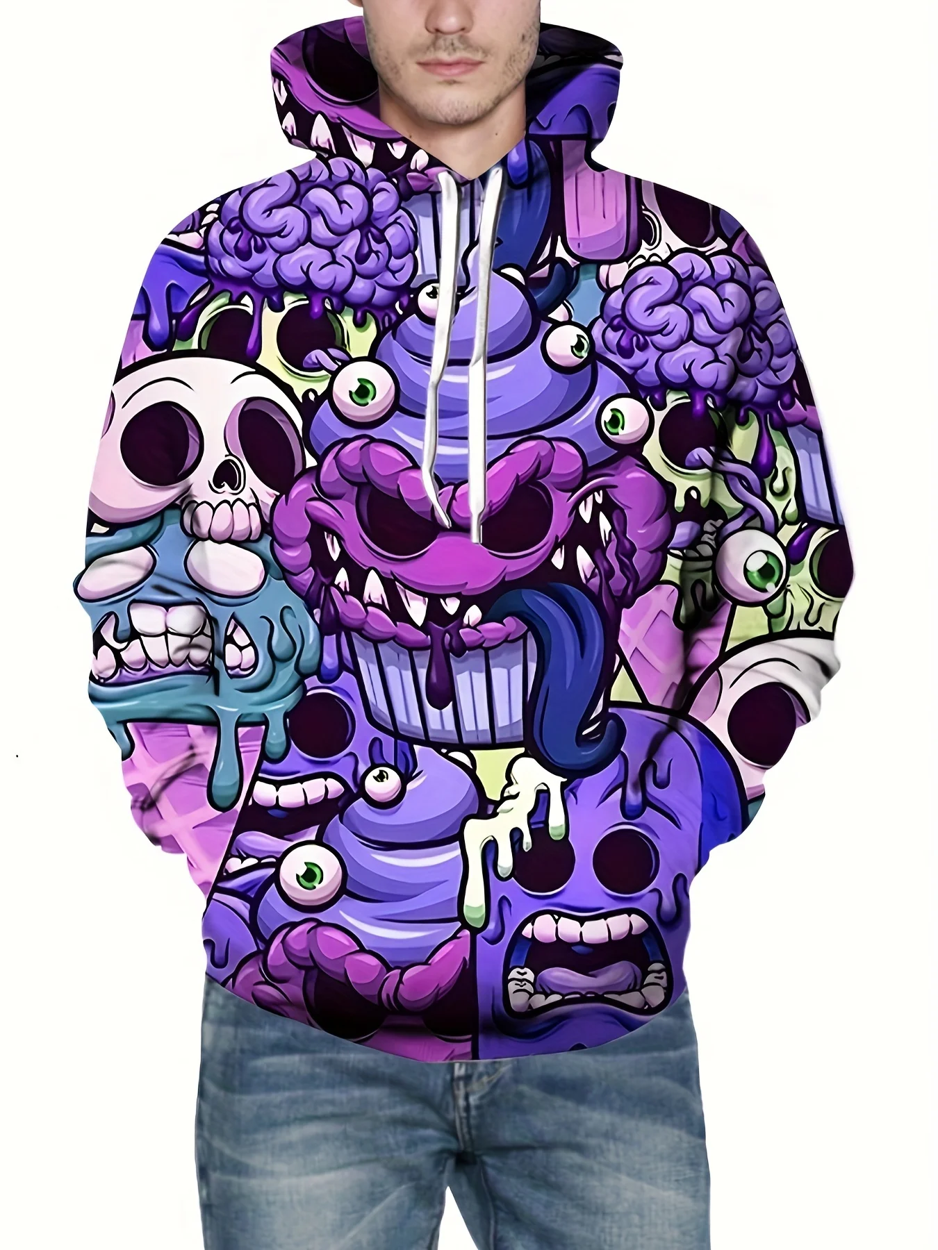 

HALLOWEEN Adults Children Unisex Spring and Autumn New 3D Printed Long-sleeved Hoodie Outdoor Leisure Street Fashion Wear 25-26