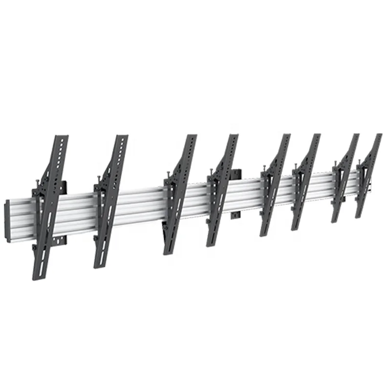Support Landscape Or Portrait TV Mount Bracket Video Wall Mount For 4 Screens