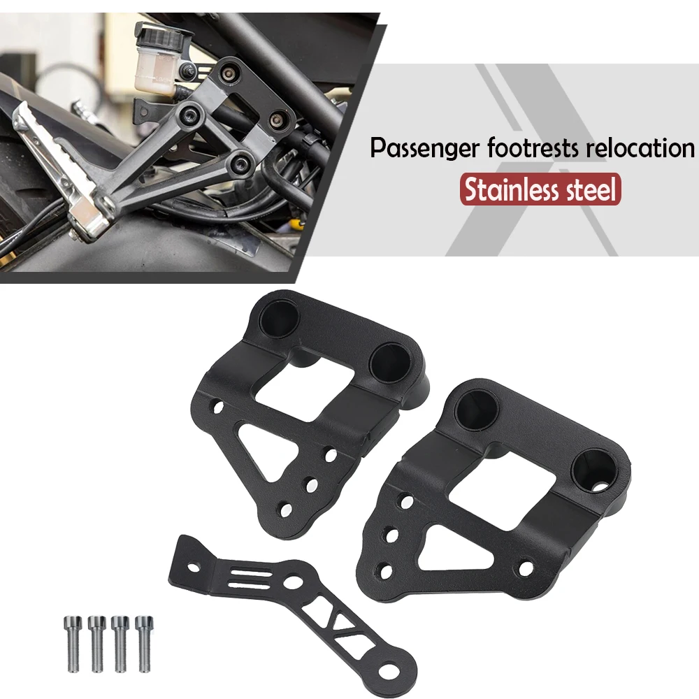 For Yamaha FZ09/FZ-09/FZ 09 Passenger footrests relocation Passenger pedal adjustment Motorcycles Parts 2014 2015 2016 2017