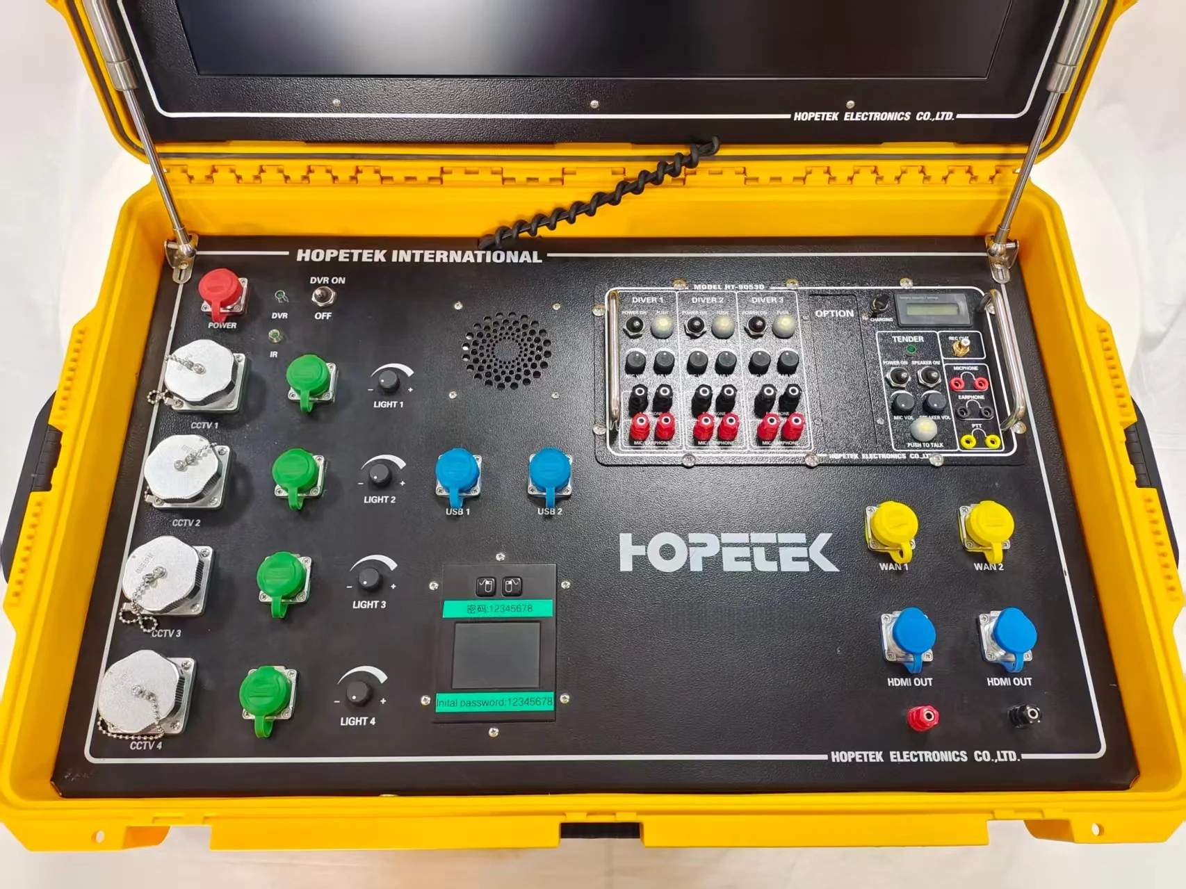 Hopetek Underwater Video System Four Divers Portable With Three Divers Communicator