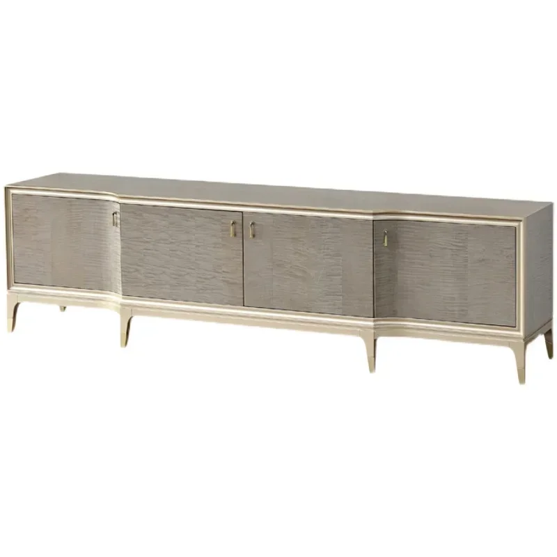 

TV cabinet set living room solid wood home simple new