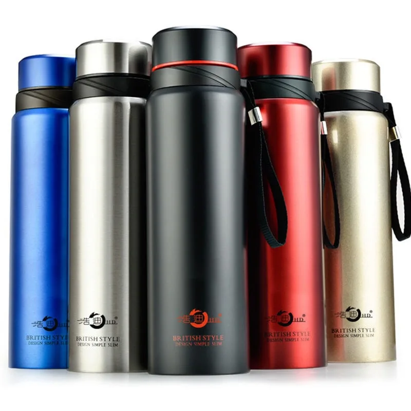 Large Capacity Double Stainless Steel Thermos for Water, Vacuum Flask, Insulated Thermo with Tea Infuser, 700 /1000 ml/1200ml