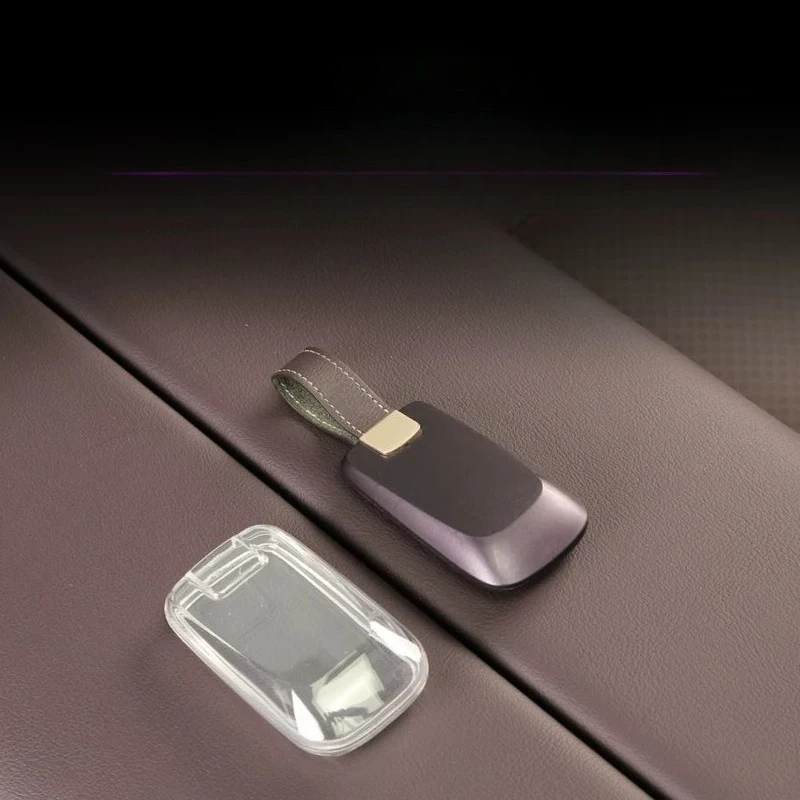 For 2025 Mazda CX-6e Transparent Smoked TPE Car Key Case Cover Special Interior Accessories