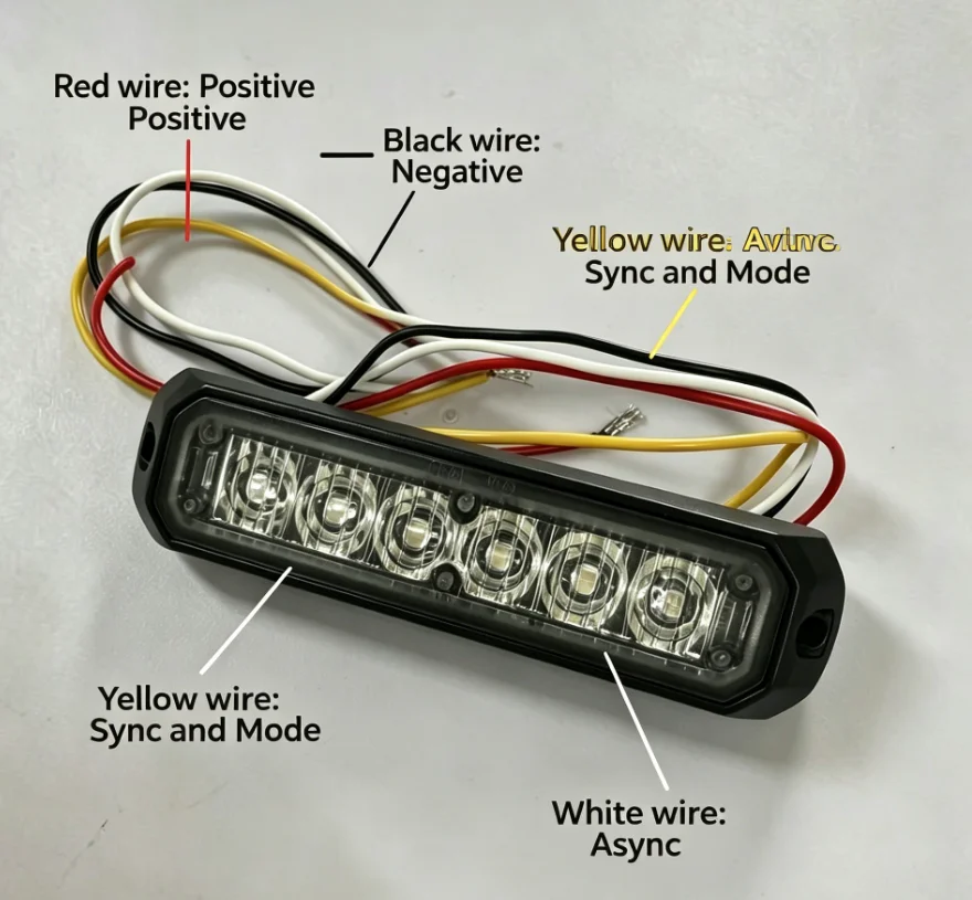 LED Dual Color Super Brightness Warning Strobe Light 12V 18W Retrofit/Upgrade in stock view 6