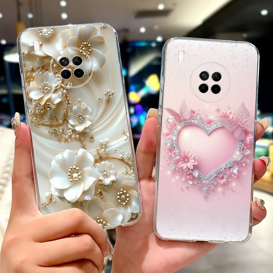 تصميم جديد جراب هاتف لهواوي Y9a شفاف بولي TPU سليم الغطاء الخلفي لهواوي نوفا Y9a FRL-L22 FRL-L23 لينة سيليكون حالات