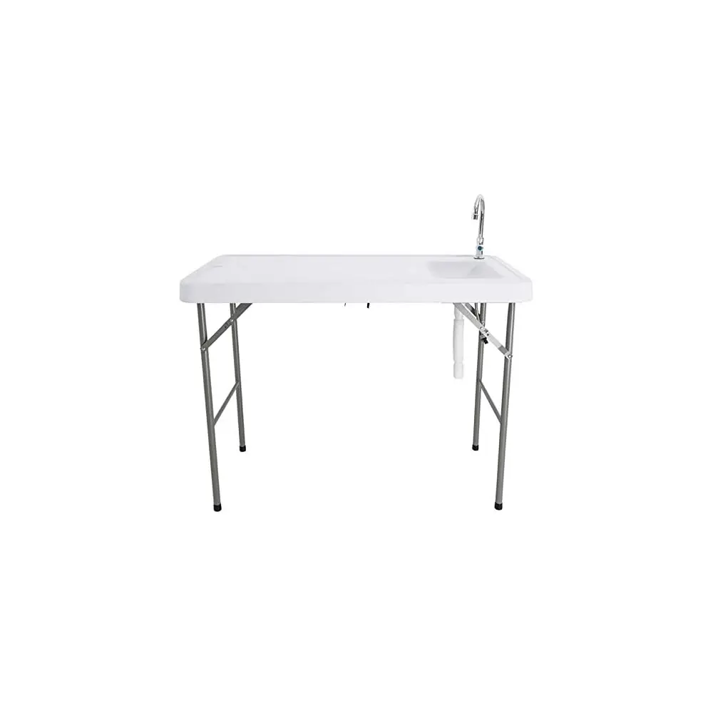 

Folding Fish Cleaning Table With Sink Portable Camping Sink Station With Camping Accessories, Outdoor Sink Station With Hose