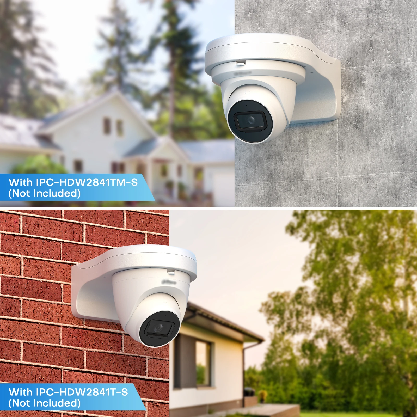 Wall Mount Bracket for Hikvision Dahua IP HDCVI Camera Turret Eyeball IPC-HDW2841TM-S DS-2CD2383G2-IU DS-2CD2347G2H-LIU