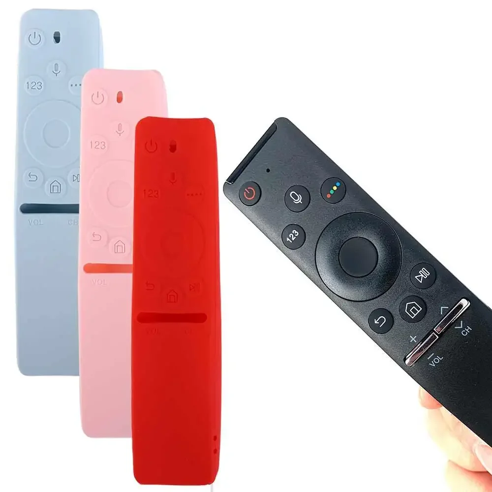 1Pc Silicone Cover Case For Samsung Voice TV Remote Control Protective Sleeve Q60Q70Q80 7700 BN59 Serie All-inclusive Dust-proof