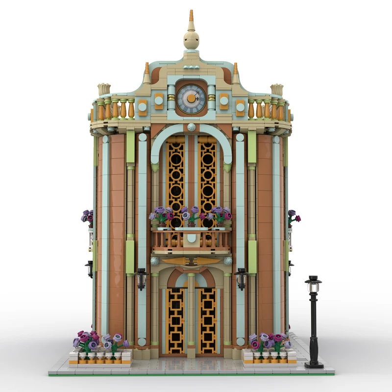 Wykwintny nowy produkt MOC model budowlany supercentrum handlowe technologia modułowa zabawka dla dzieci prezent zestaw do samodzielnego montażu DIY