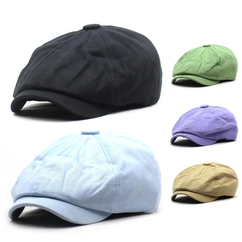 

Men Casual Newsboy Hat Summer Autumn Retro Beret Hats Wild Casual Hats Unisex Wild Octagonal Cap for Men Street Caps
