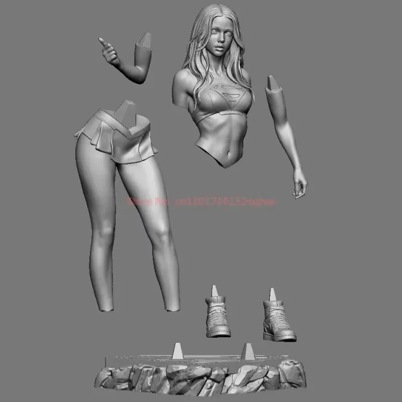En Stock, kit de modelo de ensamblaje de muñeca de resina para niña móvil a escala 1/24b, juguete en miniatura de hobby de fantasía sin montar y sin pintar