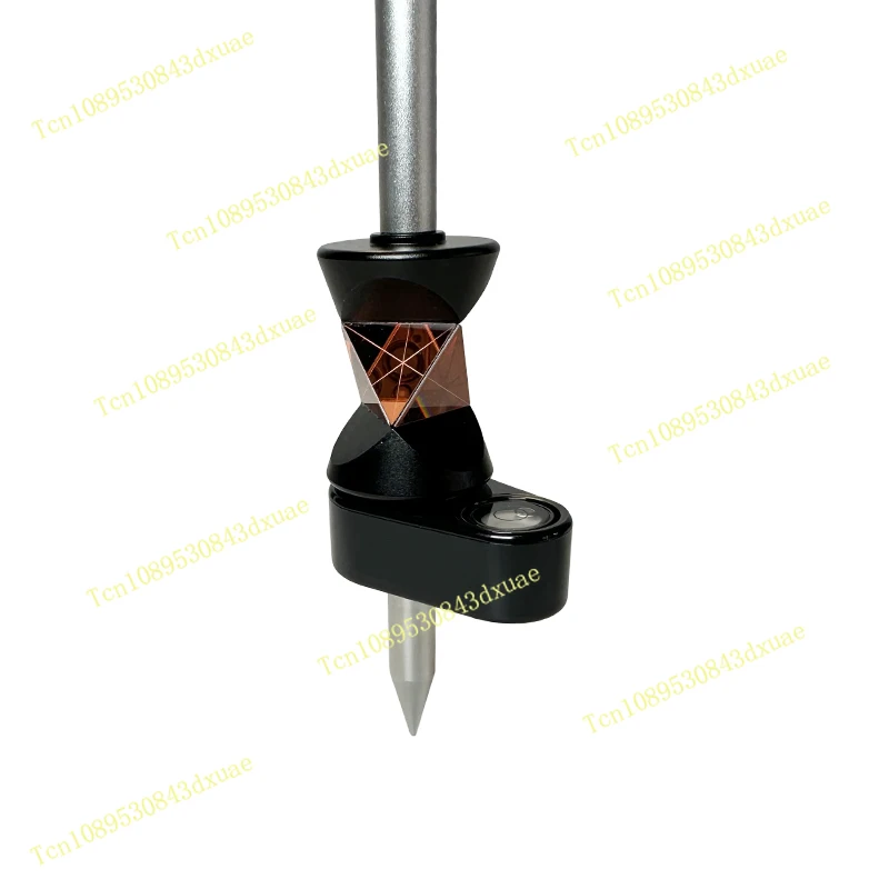 New Mini 360 Degree Prism for Leica Total Station Replace GRZ101 Mini Prism Survey + 4 Poles With Soft Bag + A Bubble