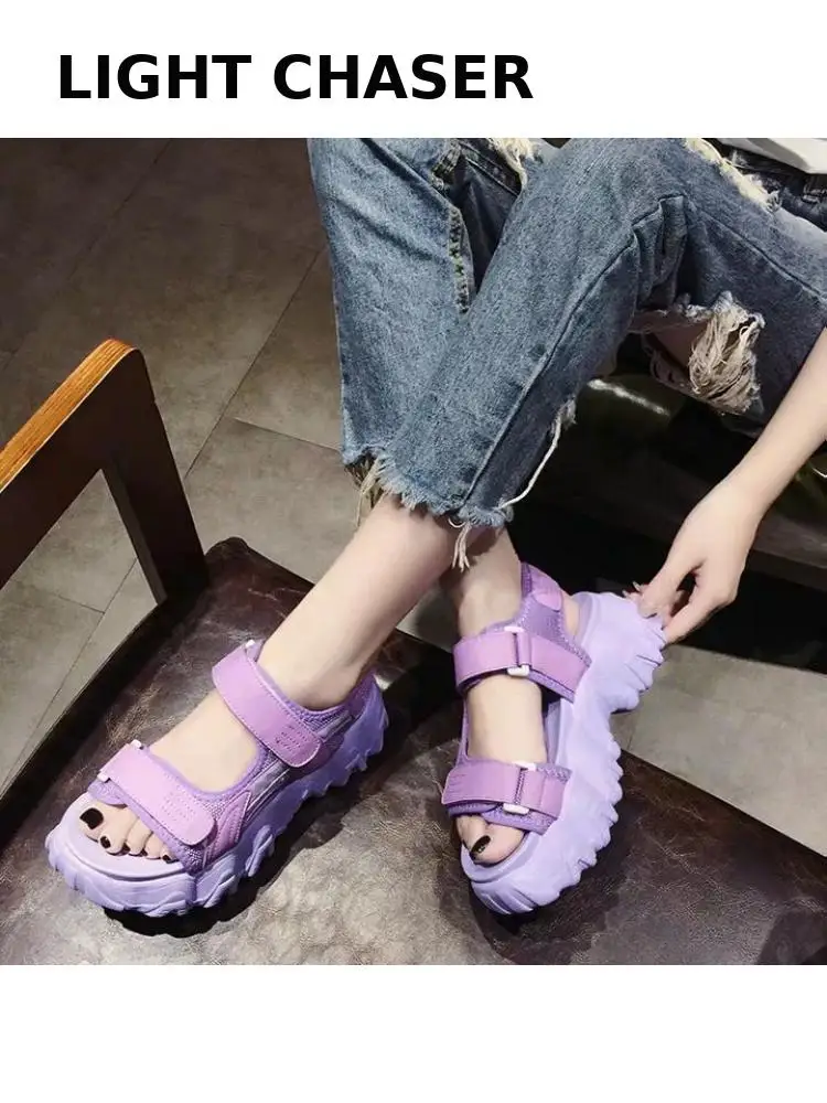 Platform Sandals Women\'s Summer 2022 Sports Sandals Increase Trifle Beach Women\'s Shoes Comfortable Ladies Sandals Mujer