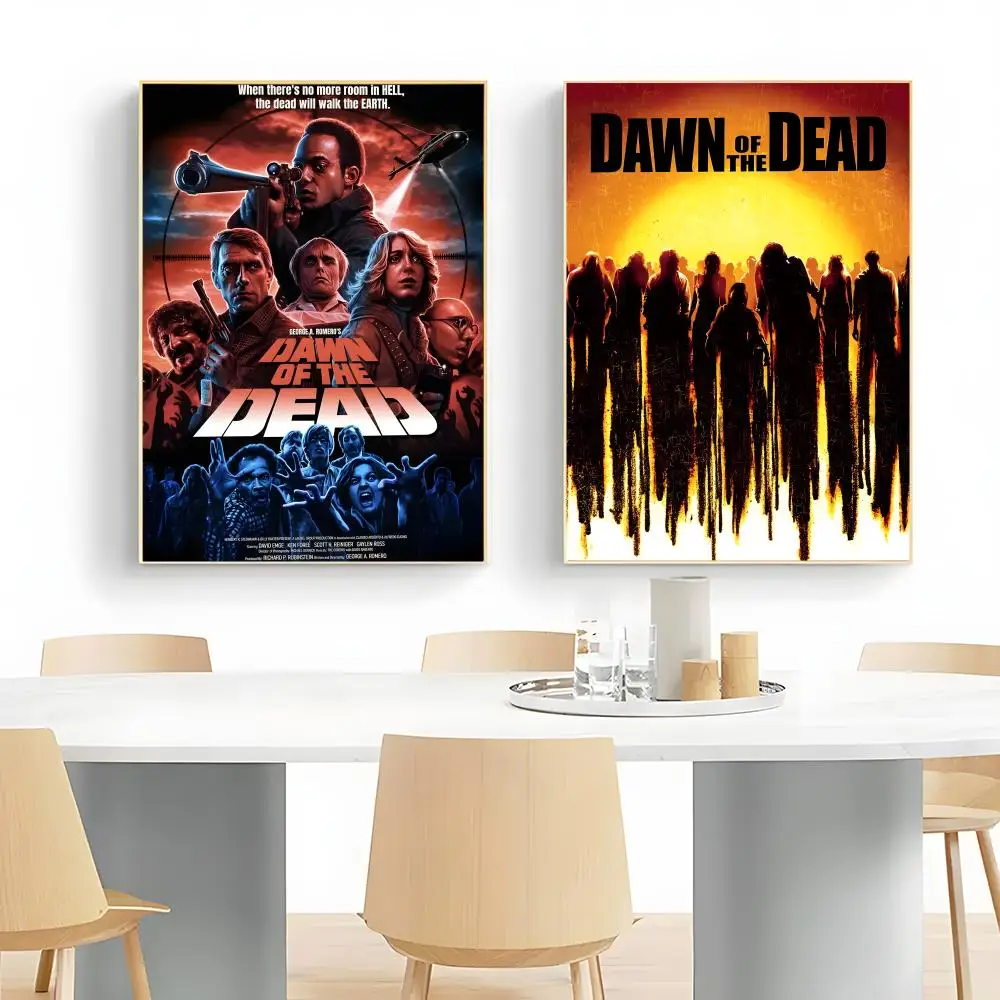 Zombie Movie Dawn of the Dead Poster Wall Art Print Decorative Mural Home Decor Gift Unframed