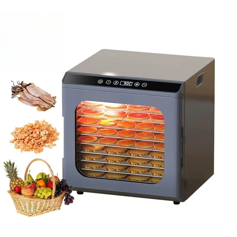 Digital 10 Layers Home-Use Electric Meat Food Dryer Machine Fresh Vegetable Fruit Dehydrator