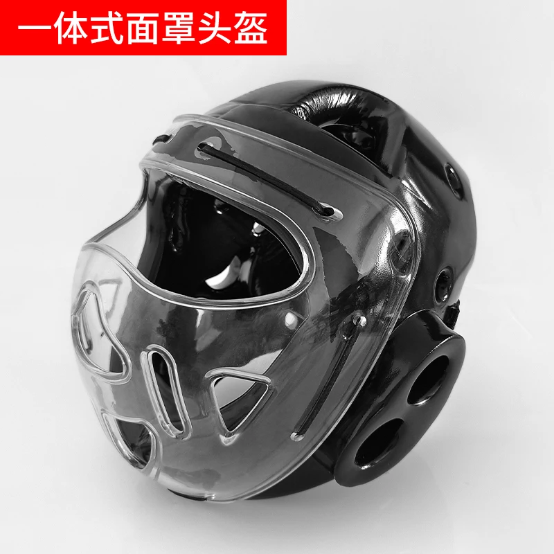 Kickboxing Head face Gear Karate Martial Arts Sparring Helmet New Upgraded Open Karate Face Mask Helmet Boxing HeadgearProtector