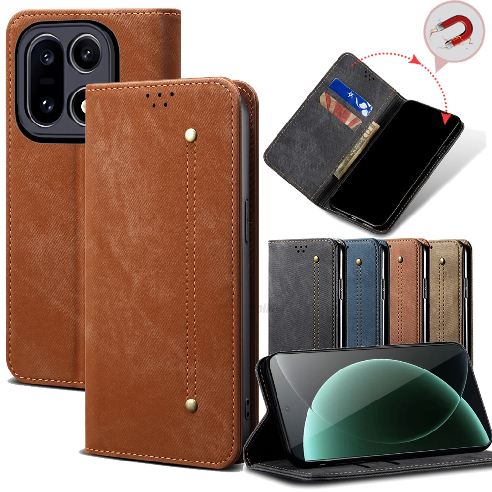 

Ультратонкий замшевый кожаный чехол-кошелек для Oneplus 15 13 12 5 г, слот для карт, подставка, магнитный чехол для телефона 1 + 15 сумок