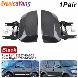 Black / Chorme Rear Door Outer Handle Compatible For Nissan Pathfinder R51 2005- 2012 82607-EA502 82606-EA502