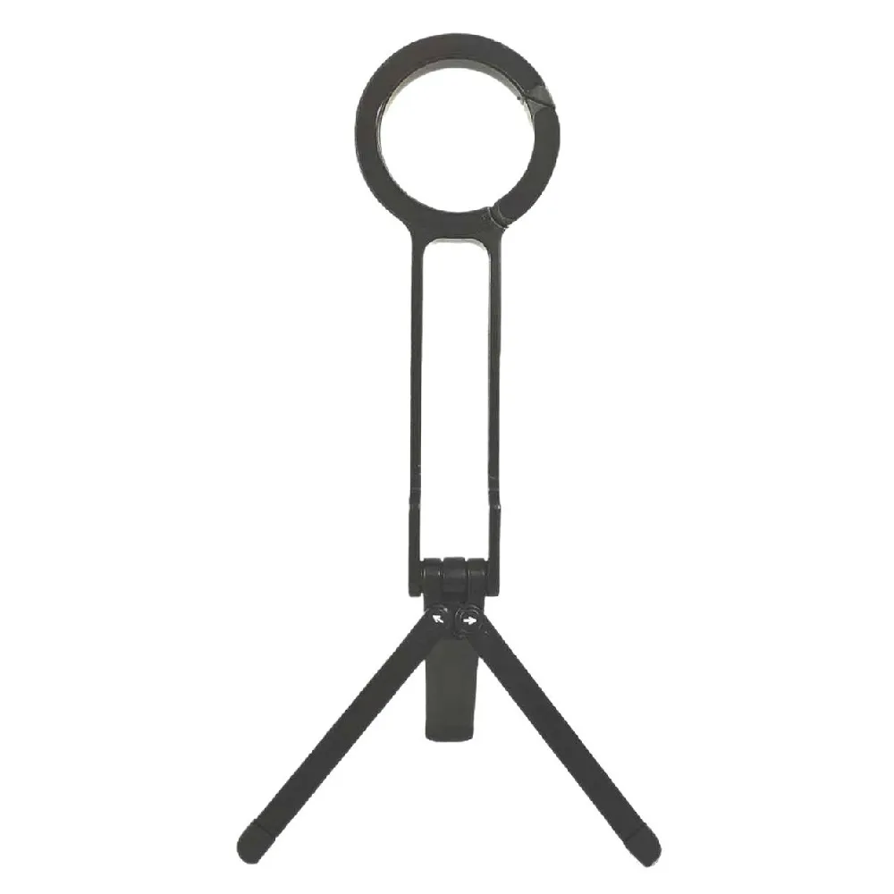 Foldable Phone Tripod Carabiner Adjustable ABS Magnetic Phone Tripod Portable Lightweight Dual-sided Magnet Tripod for Home