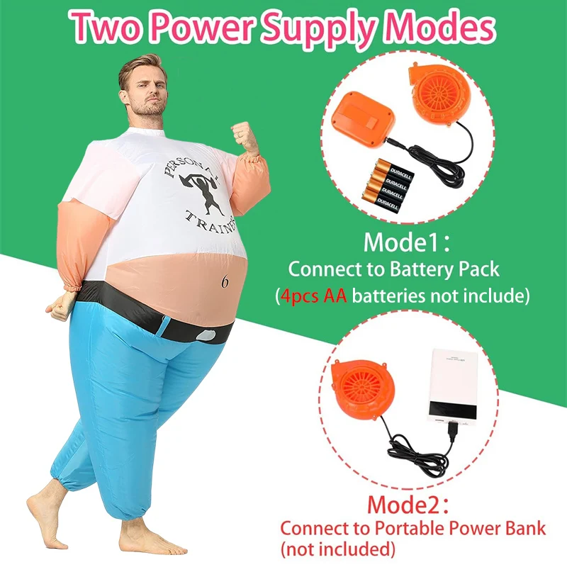 Adults Sumo Personal Trainer Popeye Cosplay Inflatable Costume Halloween Masquerade Carnival Cosplay Costume Props Blow Up Suit