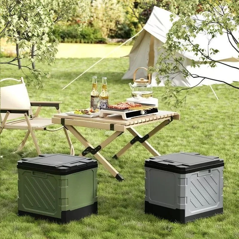 Camping Toilet  Portable Field Toilet, Large Capacity Folding Outdoor Storage