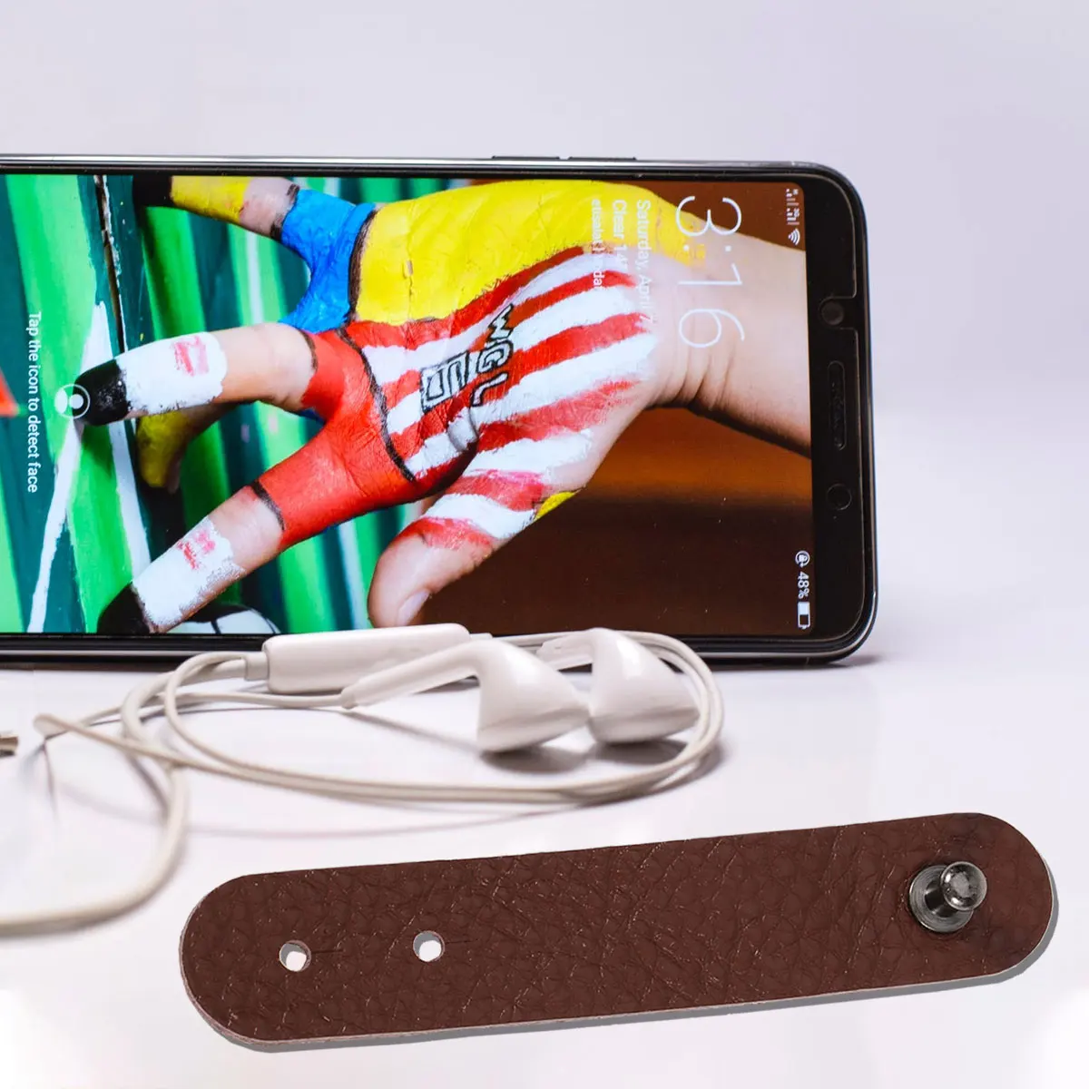 

4pcs Cable ganizer Wire Manager USB Holder Cord Headphone Earbud Wrapped Durable Brown Fashion Long Cable Troubled Sort