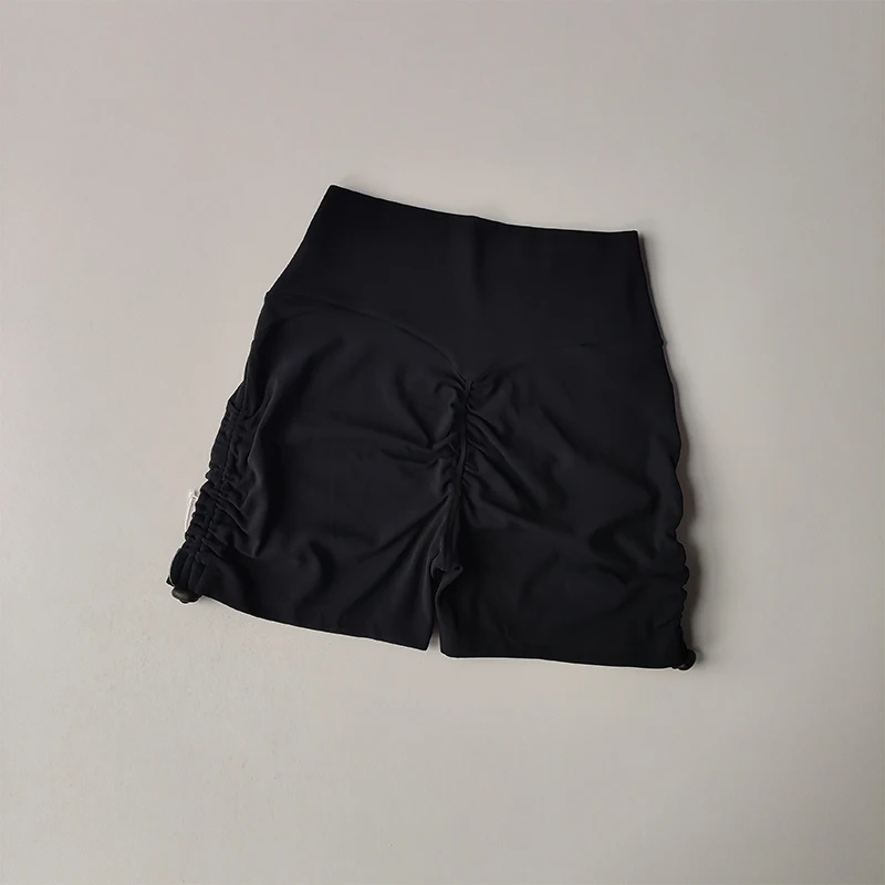 Hüftstraffende Fitness-Shorts für Frauen mit Erhöhter Hüfte, Hoher Taille, Bauchkontrolle, für Outdoor-Läufe, Dreipunkt-Yoga-Hotpants – Detail 9