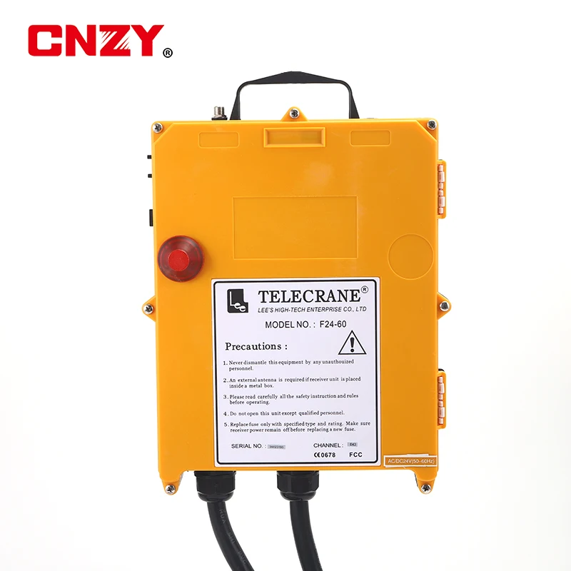 Imagem -04 - Industrial Controle Remoto sem Fio Controlador do Caminhão Guindaste da Bomba de Concreto Duplo Balancim Impermeável Dustproof F2460 Botões