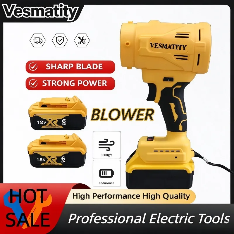 High Speed Brushless Electric Air Blower Jet Turbo Fan 130000RPM Violent Fan Cordless Air Duster Tool For Dewalt Battery