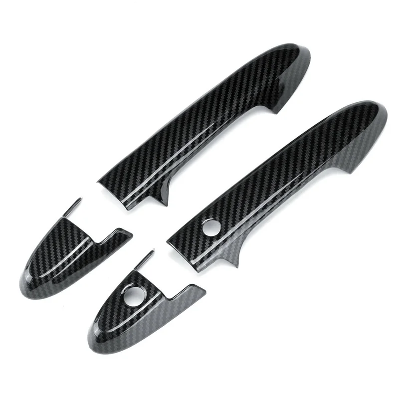 

2X Car Front Door Handles Cover Trim Carbon Fiber Door Handle Bowl For Honda HRV HR-V Vezel 2014-2017 Exterior Styling