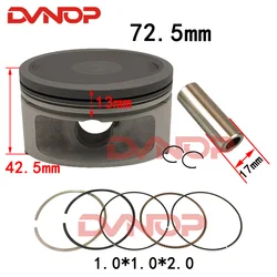 72.5mm Piston Ring Gasket Assy Fit For 300cc Engine Jinling JLA-931E Feishen Buyang FA-D300 H300 YP300 LINHAI LH300 LH173MN