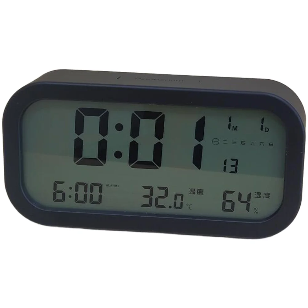Alarm Clock with Large LED Display for Bedroom Night Light Function Temperature Monitoring and Calendar from 2000 to 2099