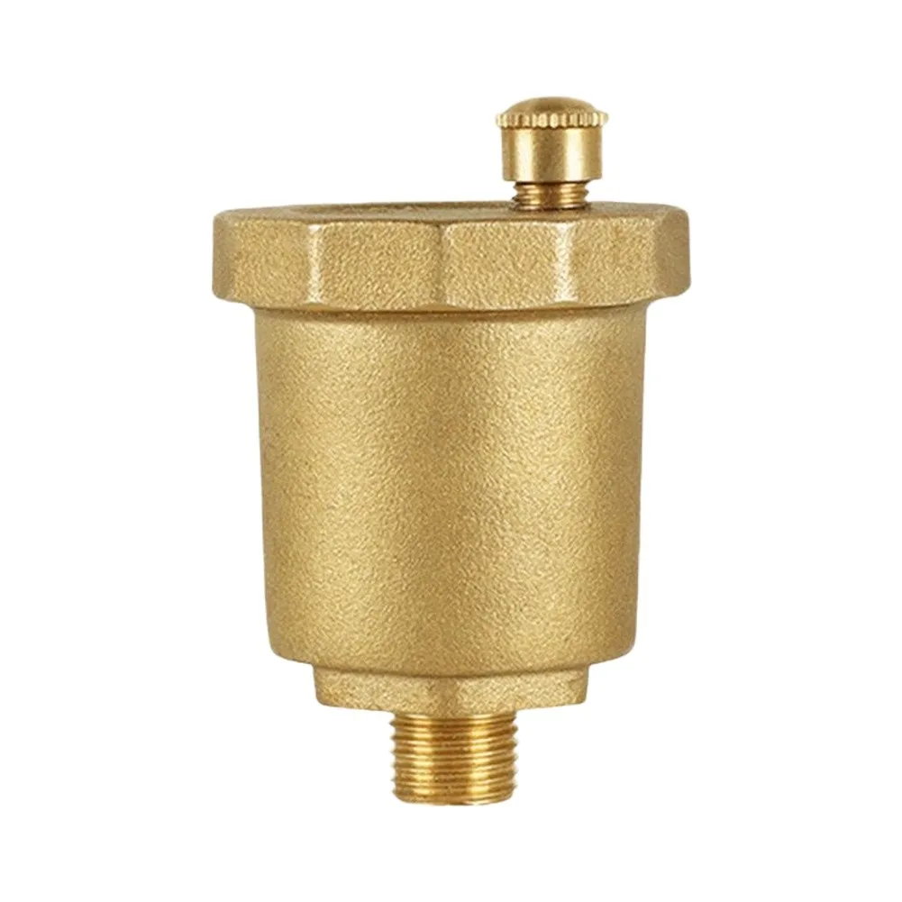 Brass Air Release Valve for Central Heating and Cooling Systems 5x5x7cm Optimized Flow Path for Fast Air Removal
