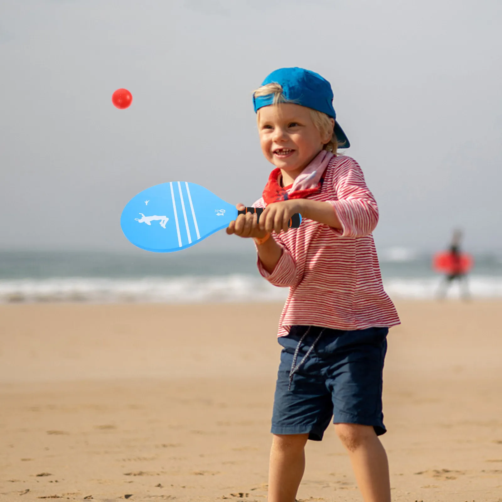 

2Pcs Badminton Wood Paddles for Kids Strong Reliable Material Lightweight Portable Bright Colors Ideal for Family Fun Time