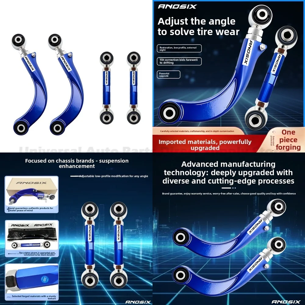 For GAC Trumpchi EMKOO Legendary Adjustable Rear Control Arm Camber and Toe Adjustment Reinforced Alignment Kit Premium Durable