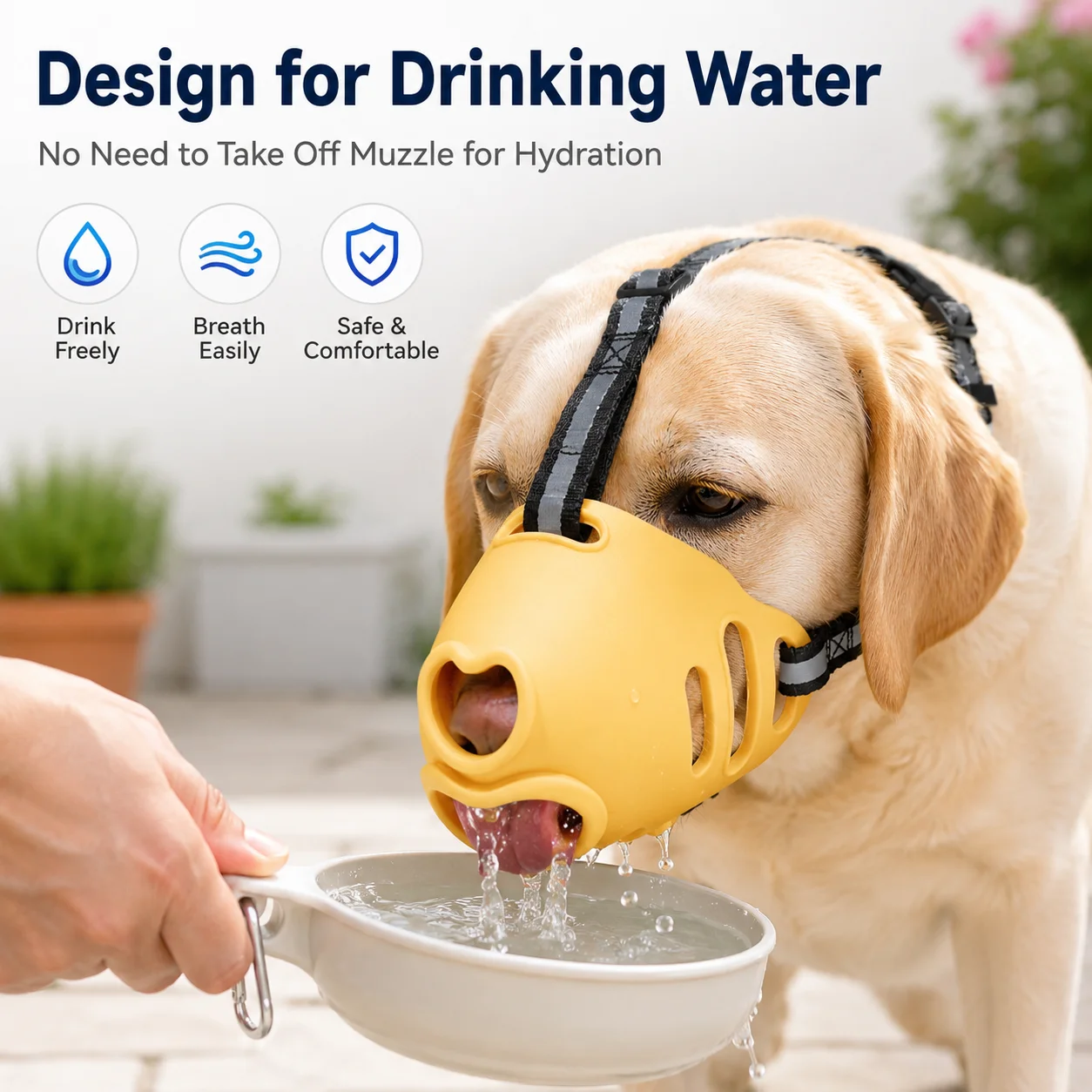 ตะกร้อครอบปากสุนัขซิลิโคน สายส - Dog Muzzle Silicone บทวิจารณ์และราคา