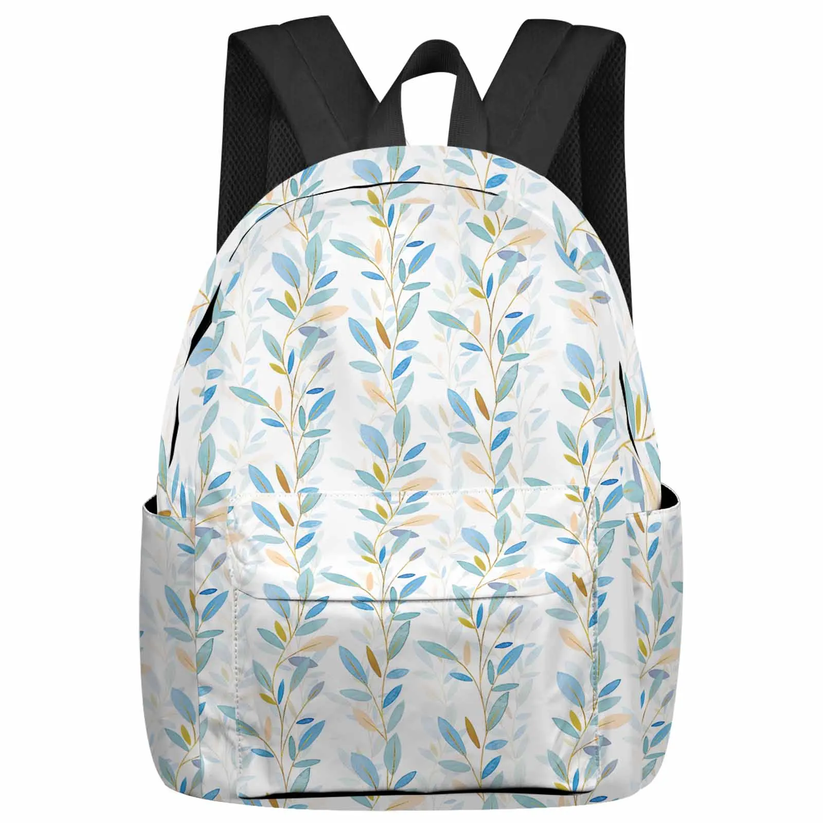 

Leaves Lines Leaves Backpack School Bags for Teenagers Students Laptop Bag Women's Casual Travel Backpack