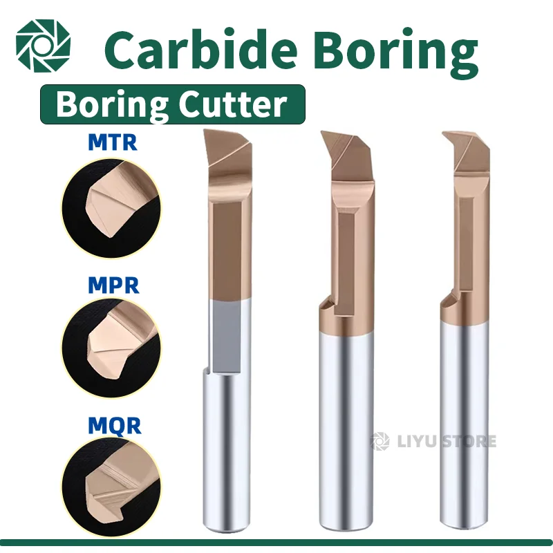 

Mini Boring Cutter Lathe Slot Boring Tool Small Hole Grooving Machining Metal Tungsten Carbide Alloy Blade Turning Lathe Tools