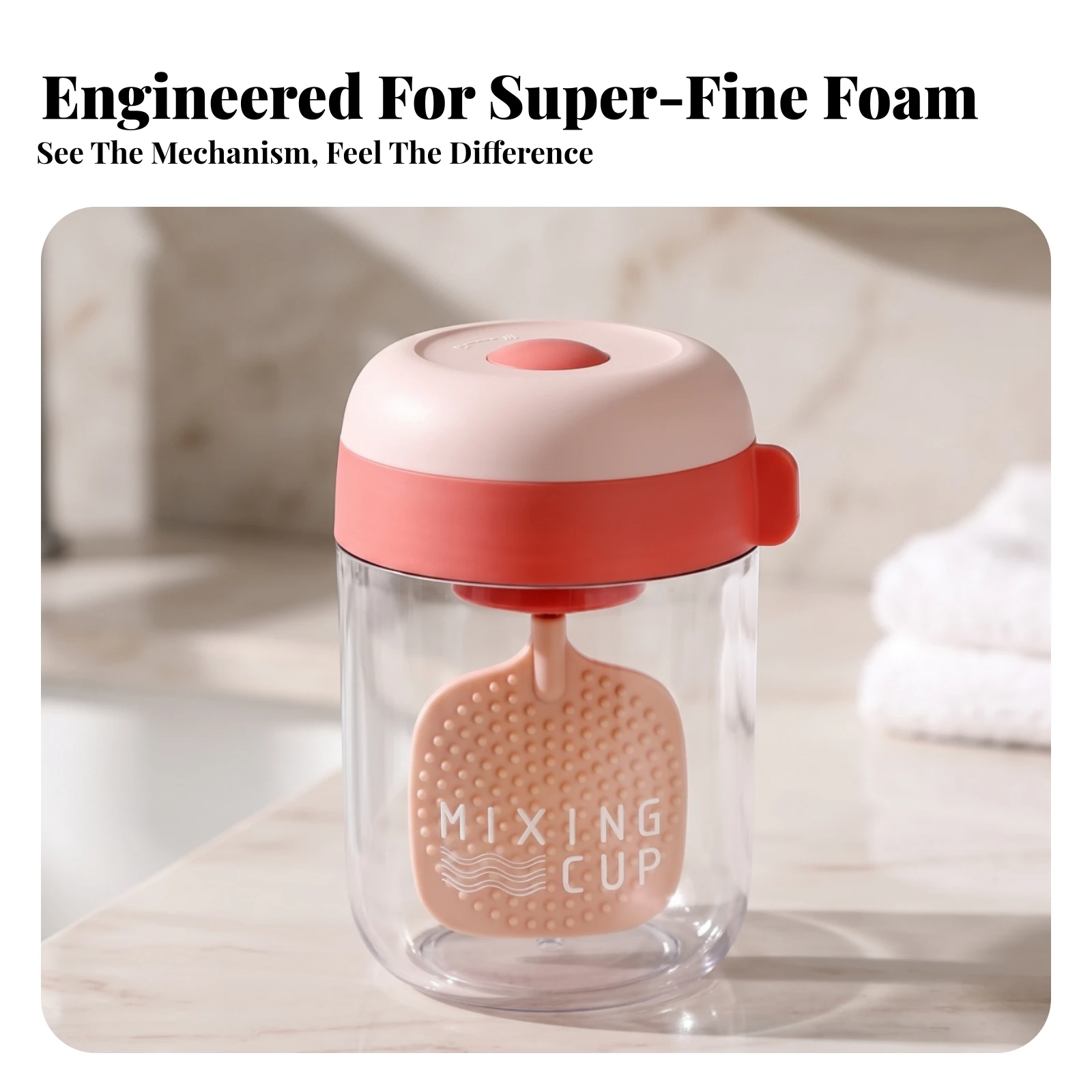 Electric Foam Maker One-Button Electric Lather Maker Drink Mixer Compact Kitchen Gadget Handscomplimentary for Sink, Vanity