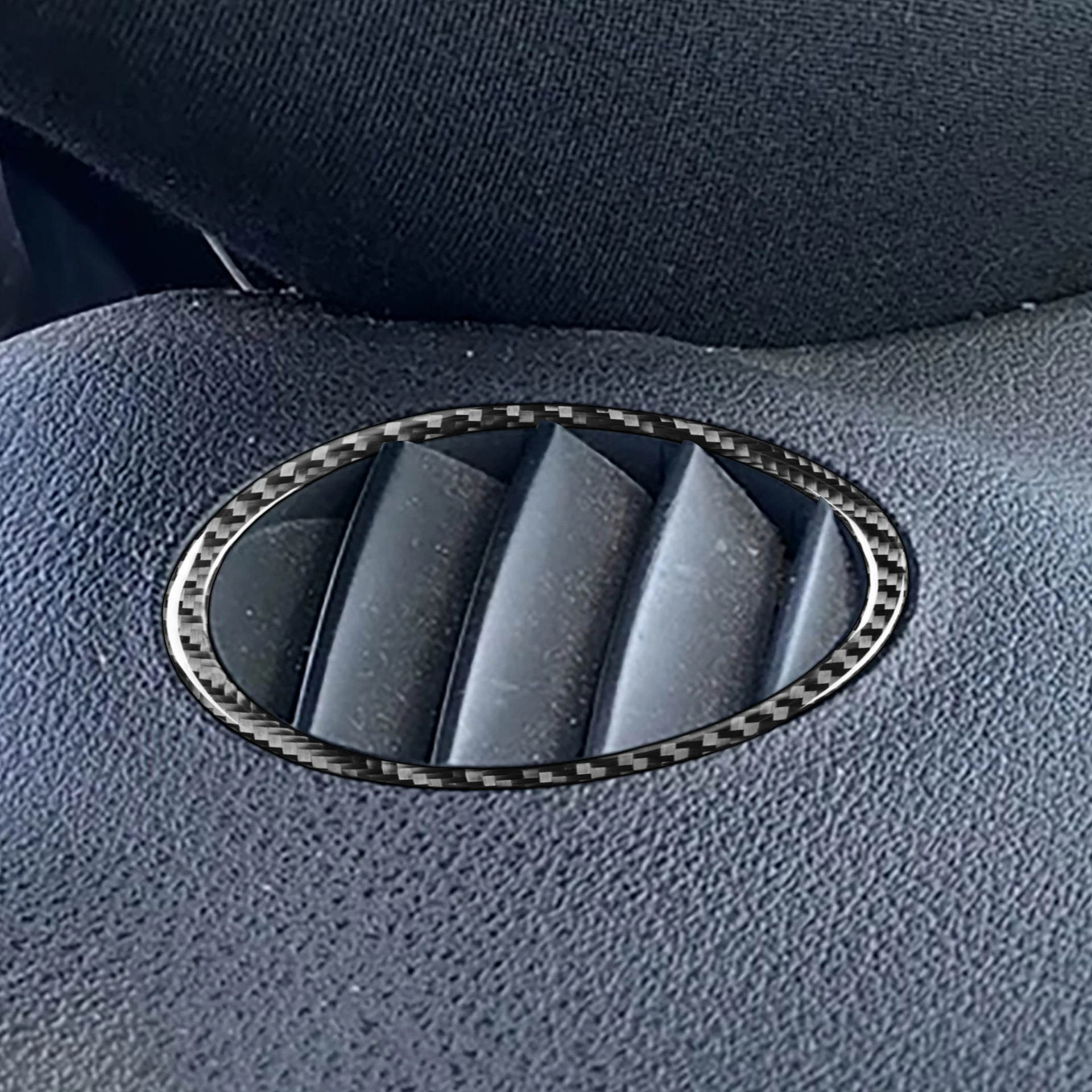 Real Carbon Fiber 3*3 3K Twill Weave Dry Carbon Interior Defroster Air Vent Frame Trim for Audi TT 8N (2001-2006)