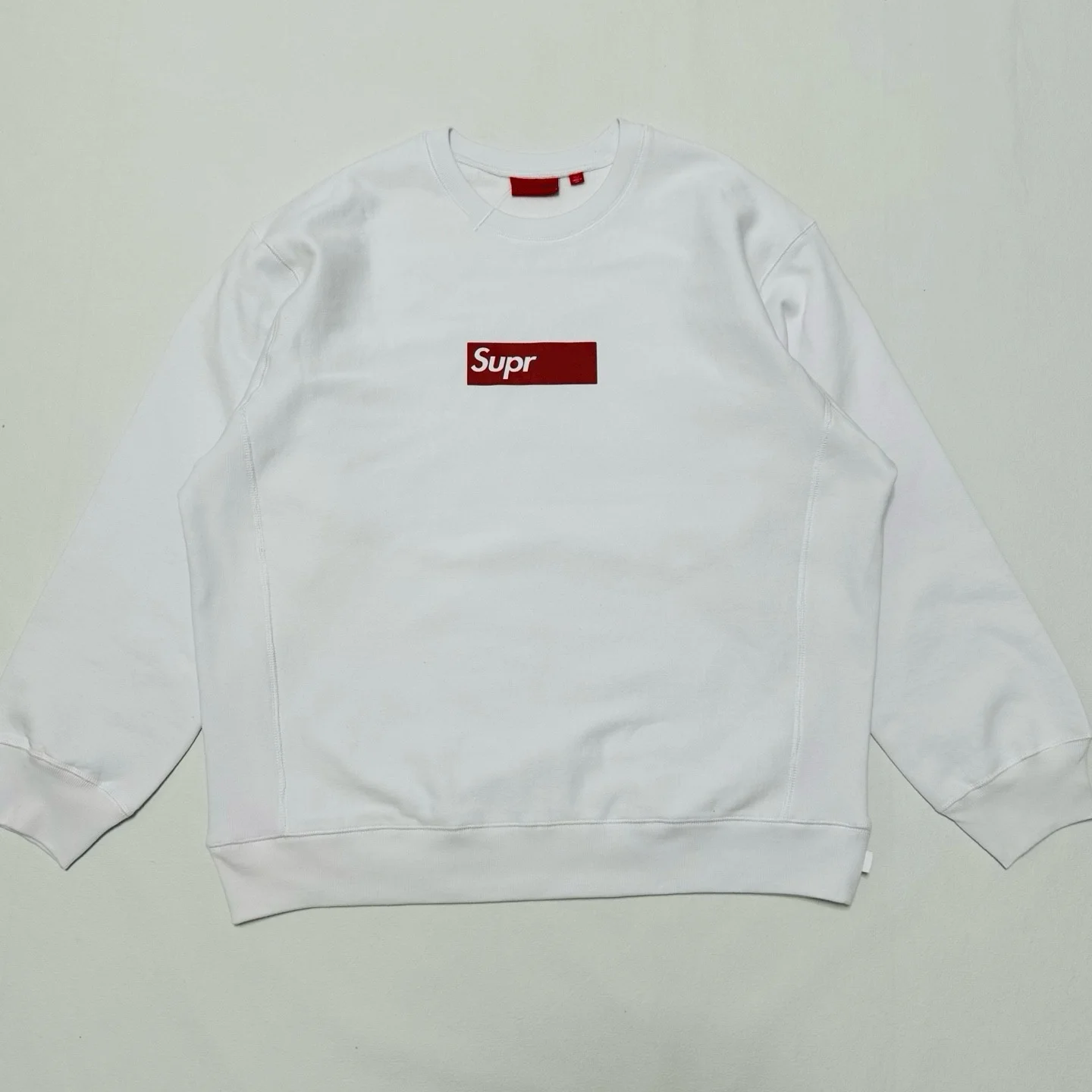 Classic Logo Crewneck Sweatshirt Thin Fleece round Neck Top Crack Wash Youth Fashion Cotton Long Sleeve Unisex Sweatshirt